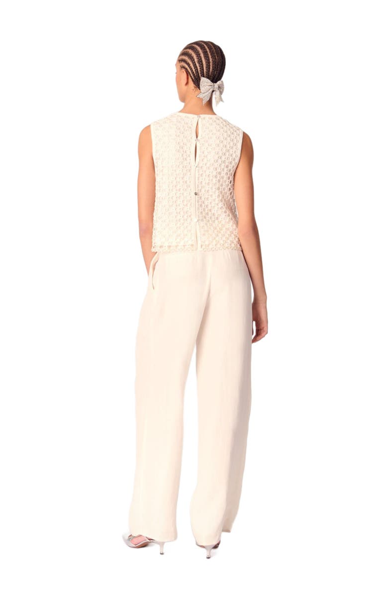 maje Crochet top with beads, Alternate, color, 