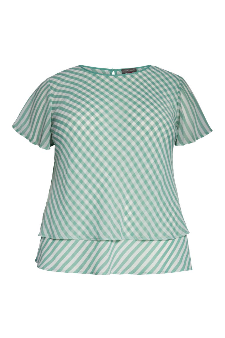 Flutter Sleeve Top, Alternate, color, GREEN BAY