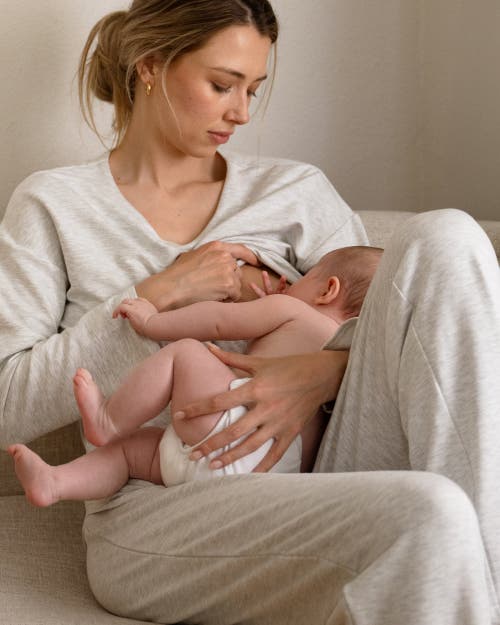 Ripe Maternity Super Soft Nursing Top In White