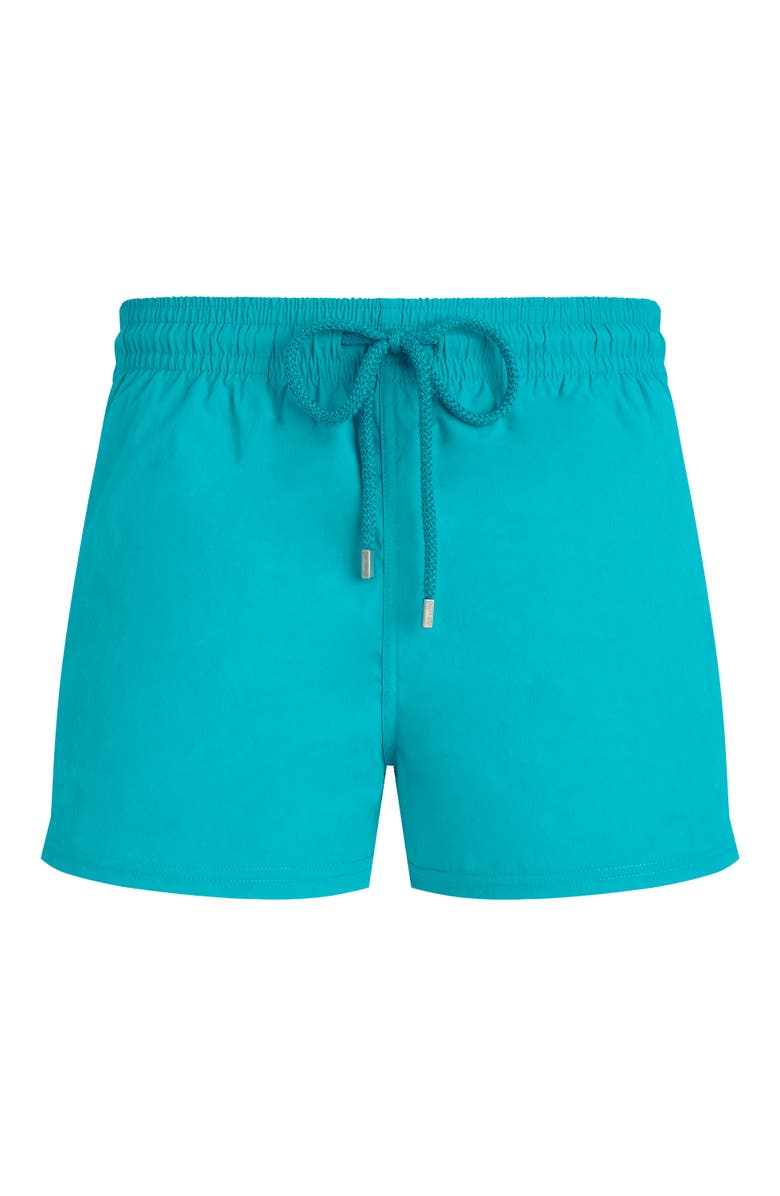 Vilebrequin Men's Jacquard Turtle Stretch Swim Shorts, Alternate, color, Bora Bora