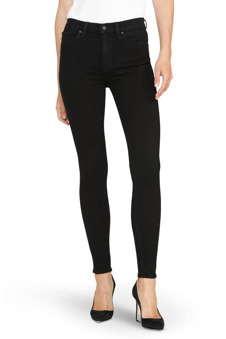 Barbara High-Rise Super Skinny Supermodel Jean, Main, color, BLACK