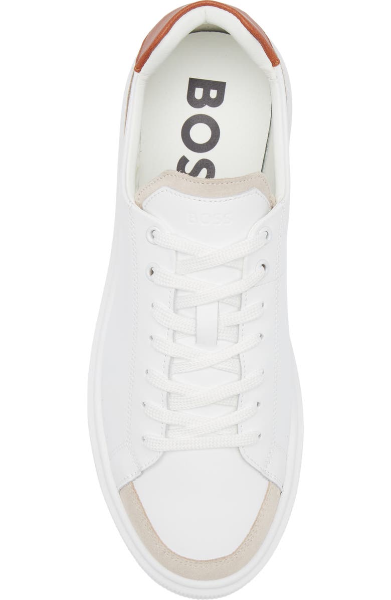 BOSS Colyn Sneaker, Alternate, color, White/ Brown