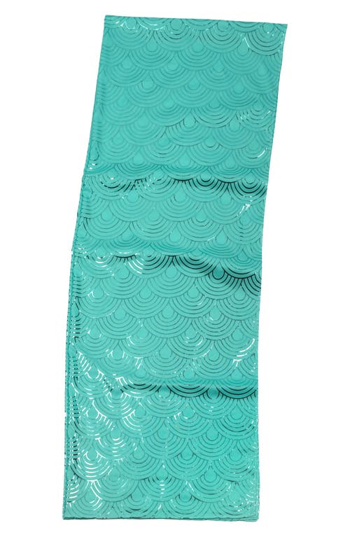 Shop Kurt Geiger London Metallic Rainbow Oblong Scarf In Green