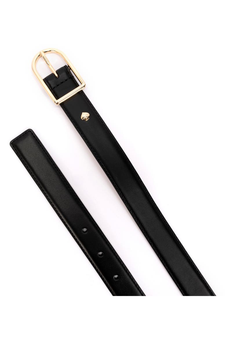 Kate Spade New York stitched feather edge belt, Alternate, color, 