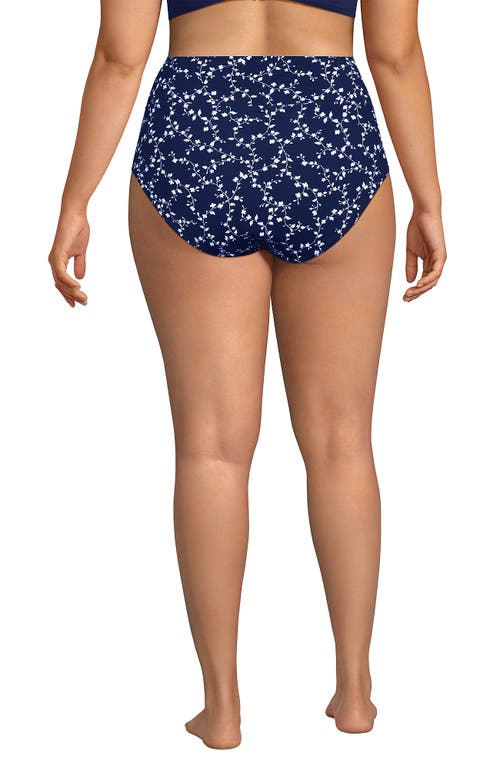 LANDS' END LANDS' END CHLORINE RESISTANT PINCHLESS HIGH WAISTED BIKINI BOTTOMS