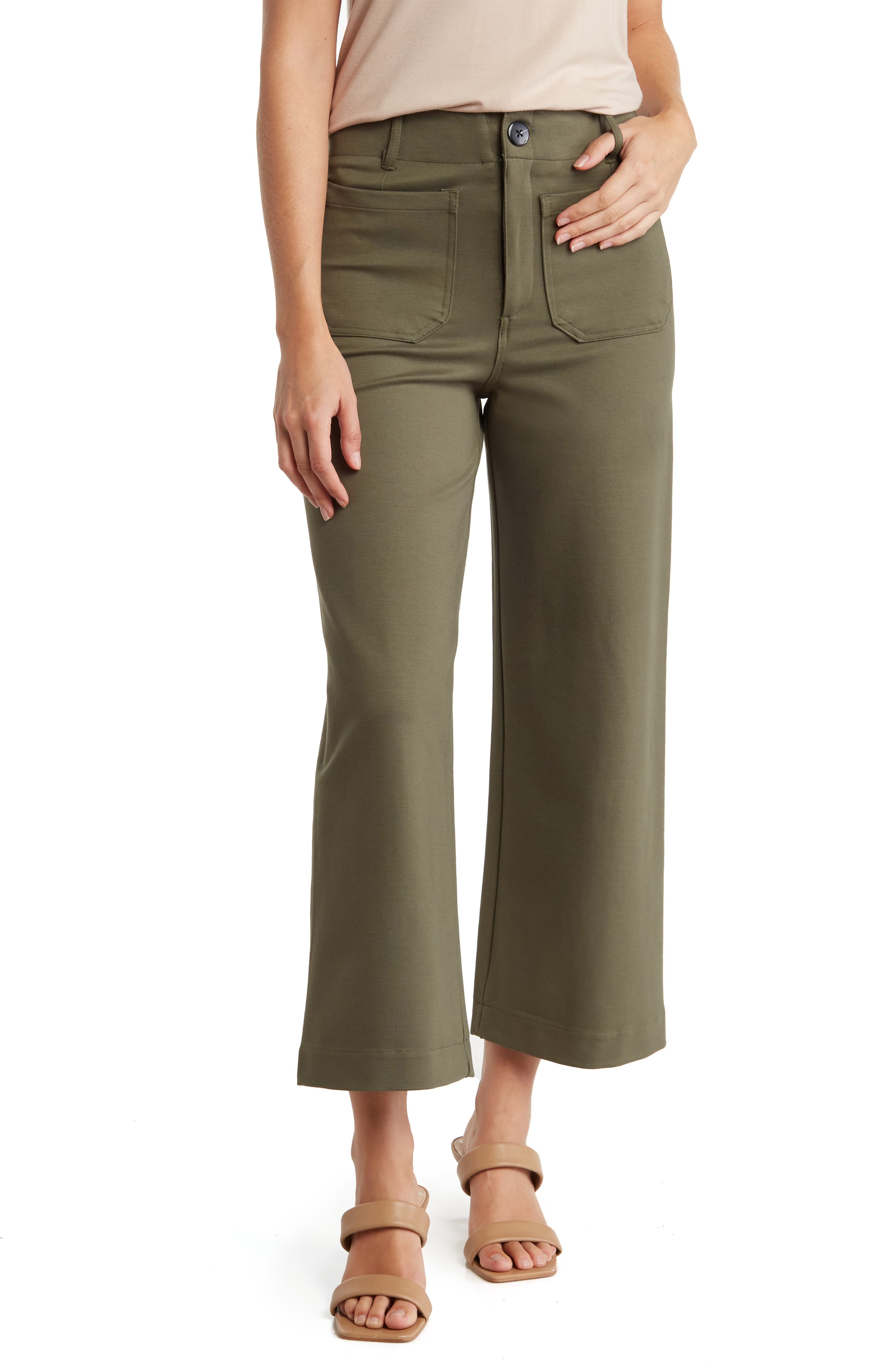 T Tahari Crop Wide Leg Pants