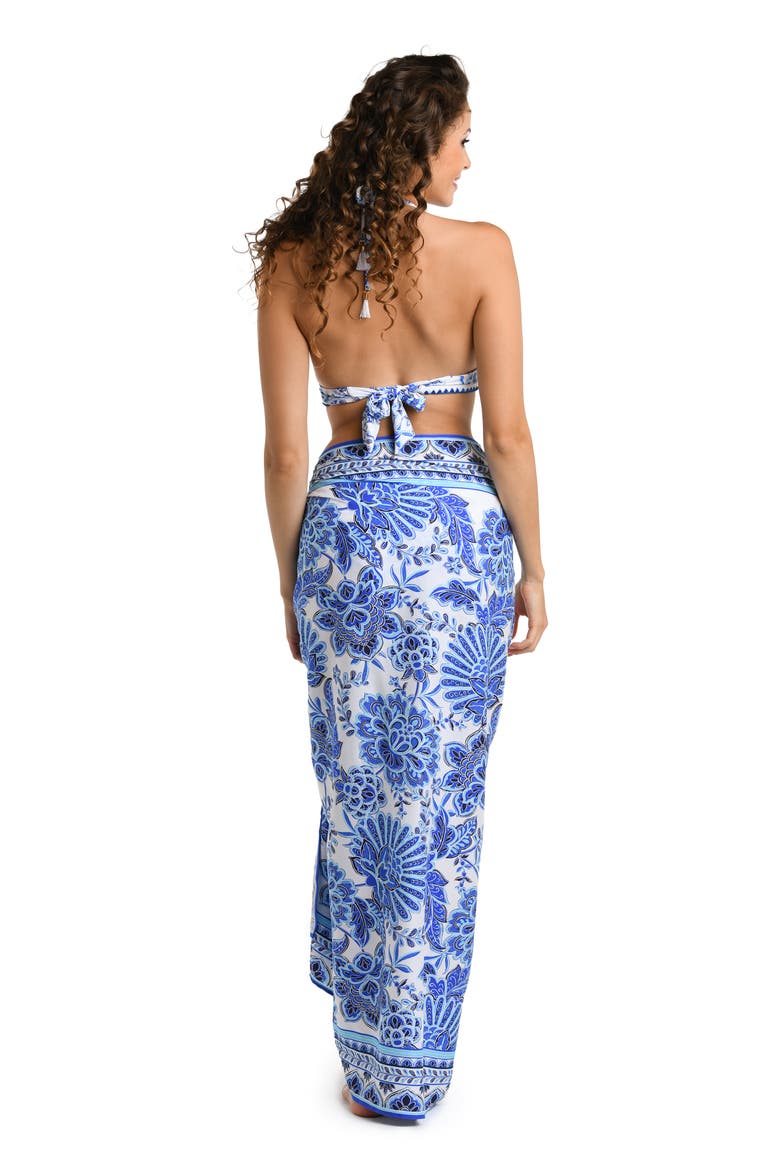 Beyond Print Cover-Up Pareo, Alternate, color, BLUE