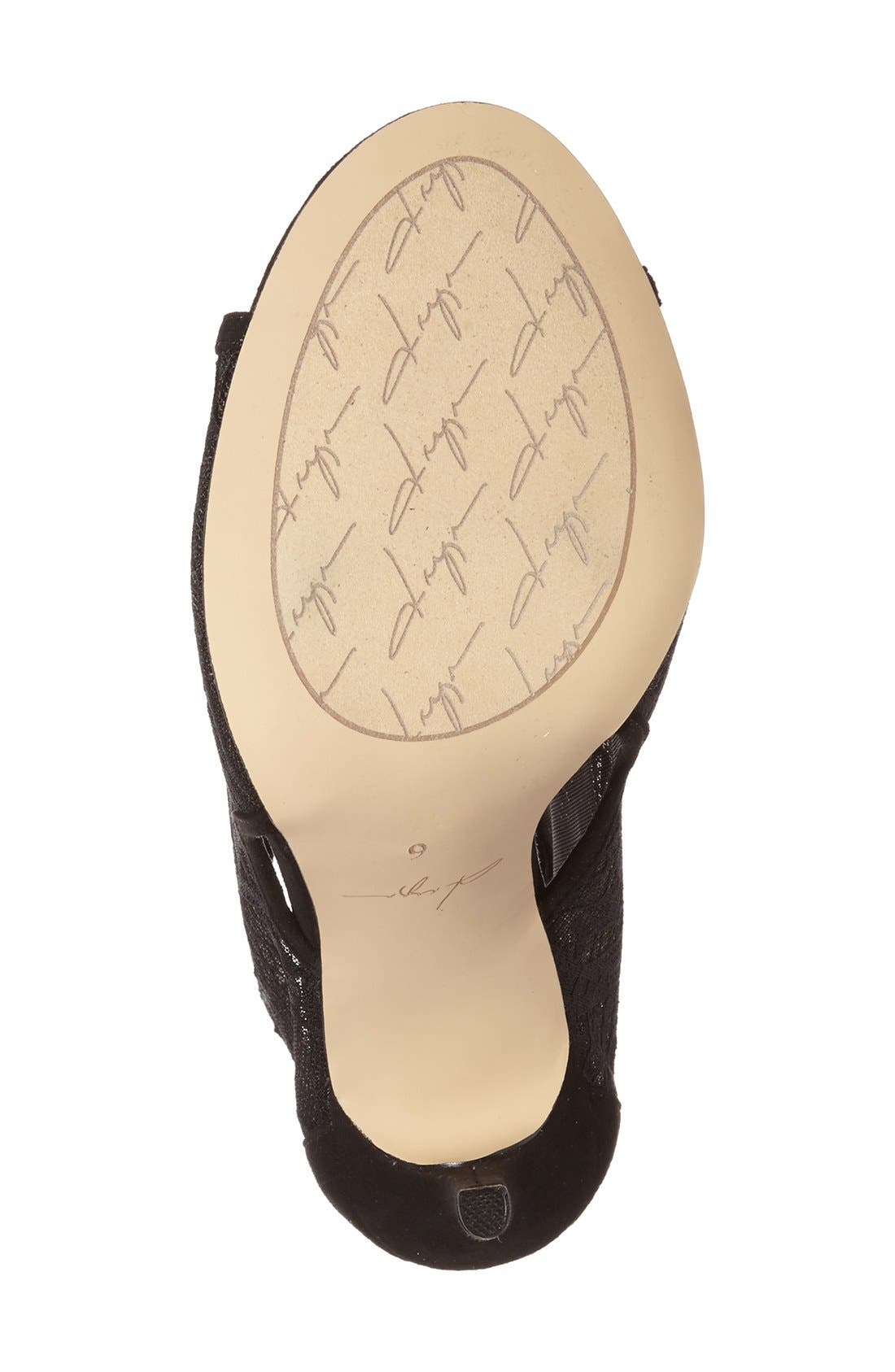 Daya by Zendaya 'Angus' Lace Open Toe Bootie, Alternate, color, 