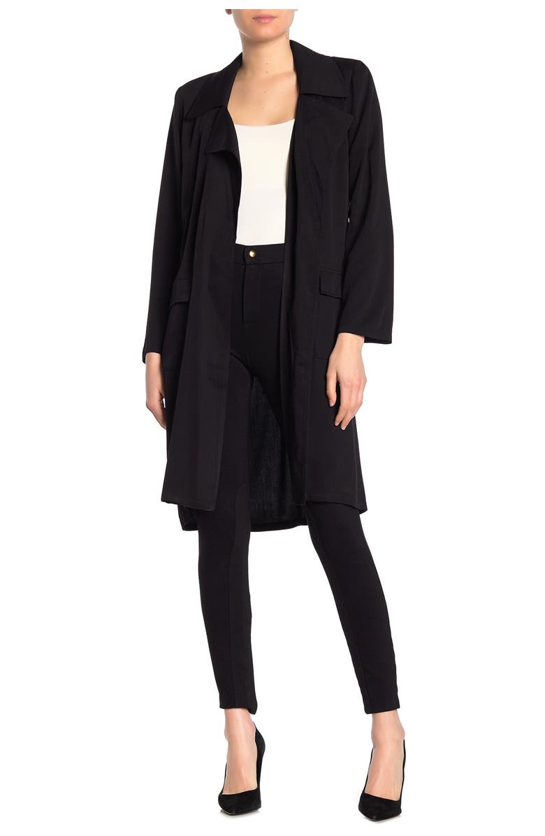 DR2 by Daniel Rainn Draped Trench Coat Duster, Main, color, 