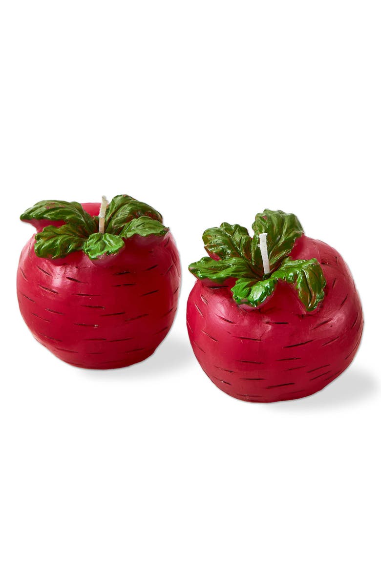 Radish Candle Sculpted Novelty Red Paraffin Wax Spring Decor, Main, color, Red
