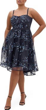 City Chic Ambrosia Lace Fit & Flare Dress