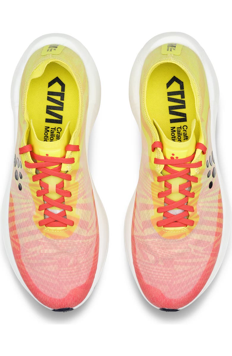 Craft Nordlite Carbon Speed Running Shoe, Alternate, color, Neon Light/ Inferno