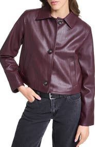Levi's Crop Faux Leather Jacket