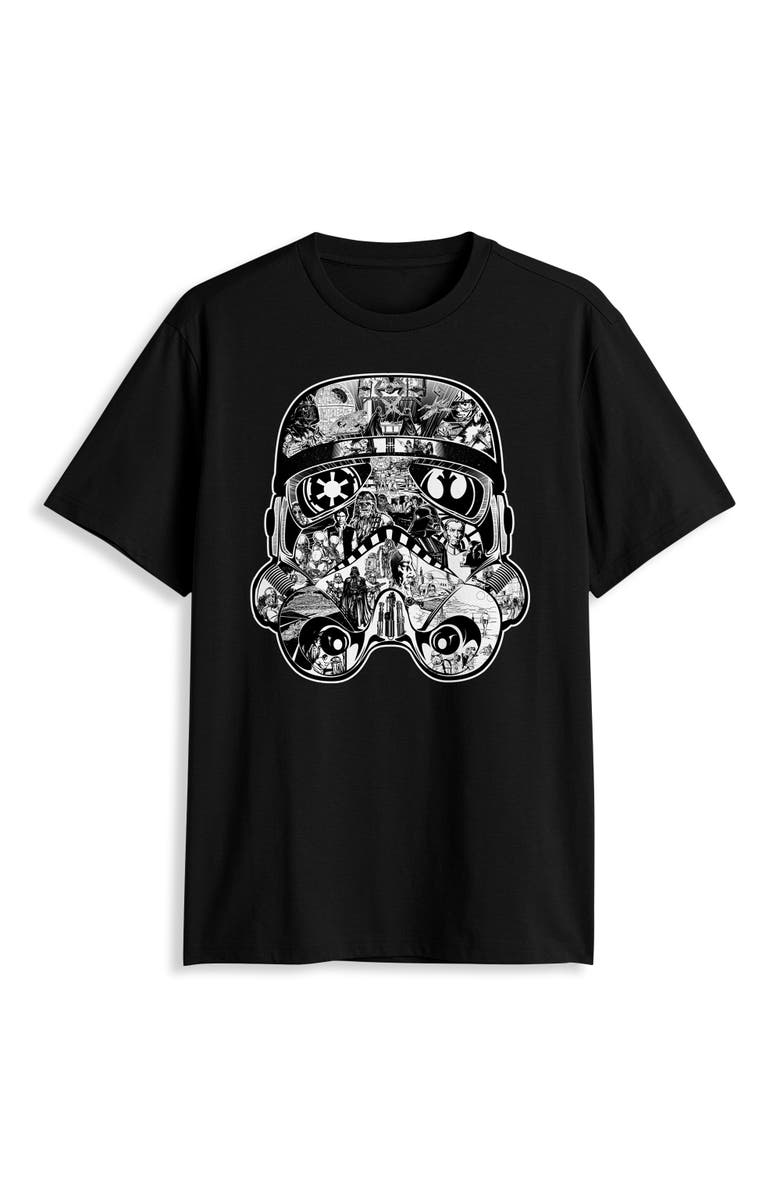 True Nation by DXL Big & Tall Star Wars Trooper Story Graphic Tee, Main, color, Black
