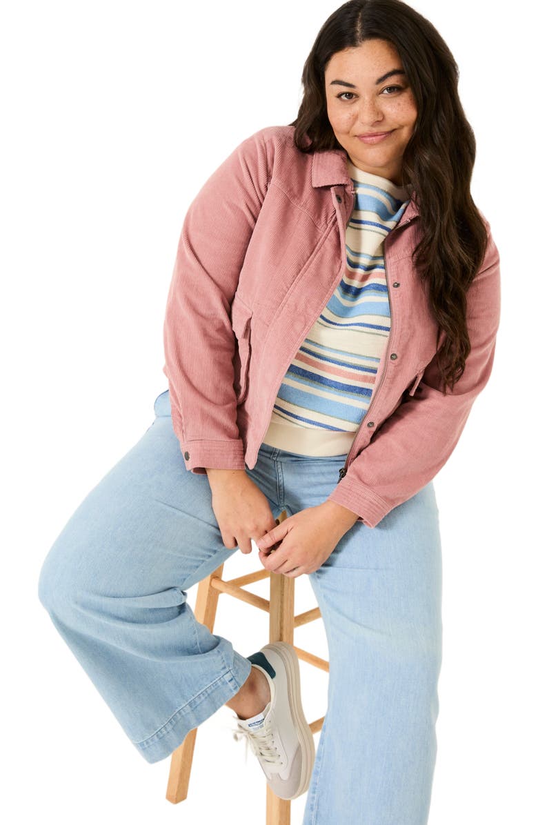 FatFace Plus Size Sienna Cord Jacket, Alternate, color, 