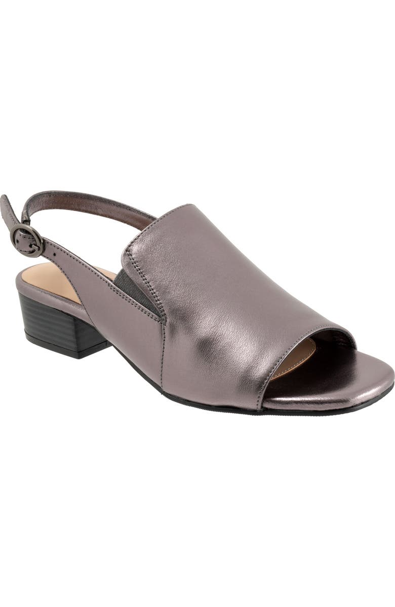 Trotters Nila Slingback Sandal, Main, color, Pewter