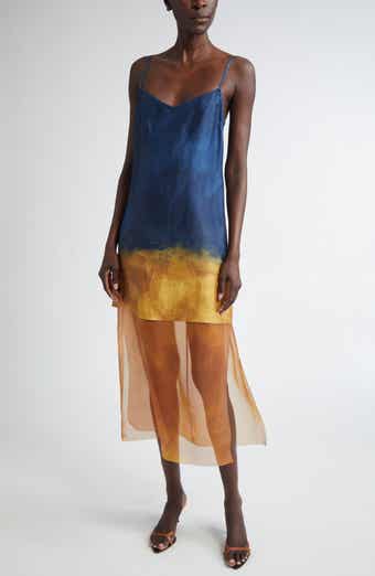 Jason Wu Collection Painted Stripe Slip Dress