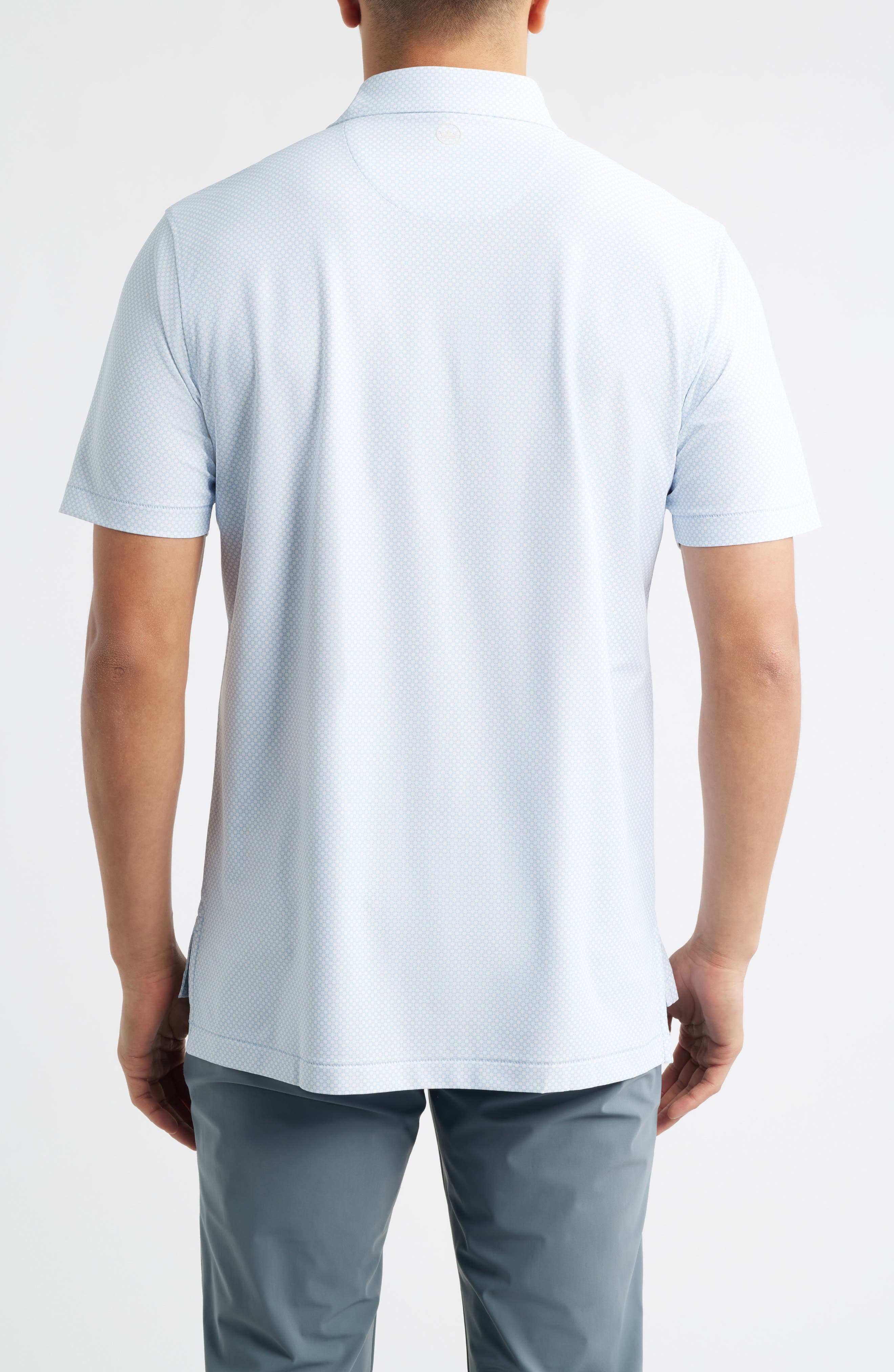 Grand Microprint Performance Pique Golf Polo - image 4