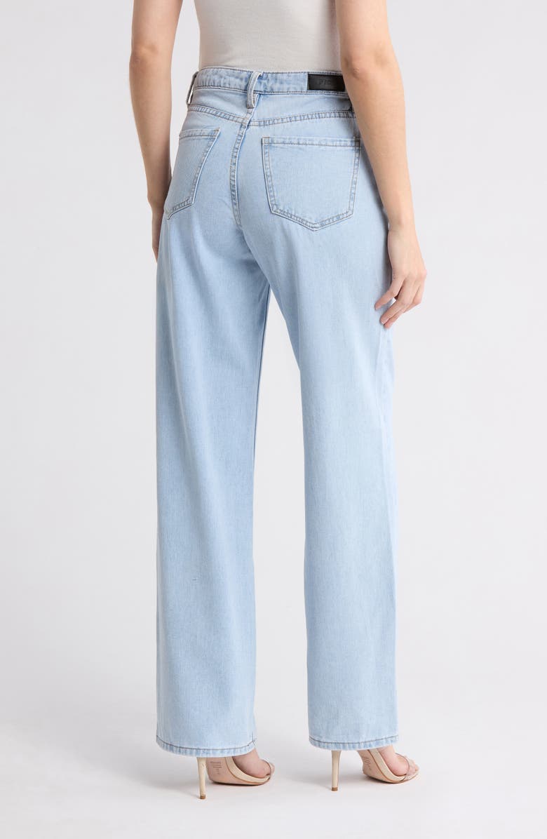 PTCL Studded High Waist Straight Leg Jeans, Alternate, color, Light Wash