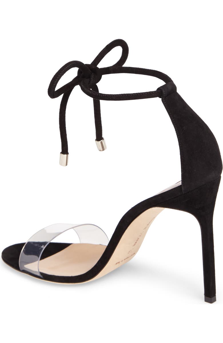 Manolo Blahnik Estro Ankle Tie Sandal, Alternate, color,