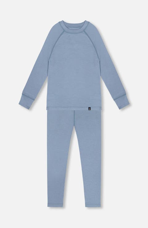 Kids Gender Inclusive Merino Wool Base Layer Set (Big Kid)