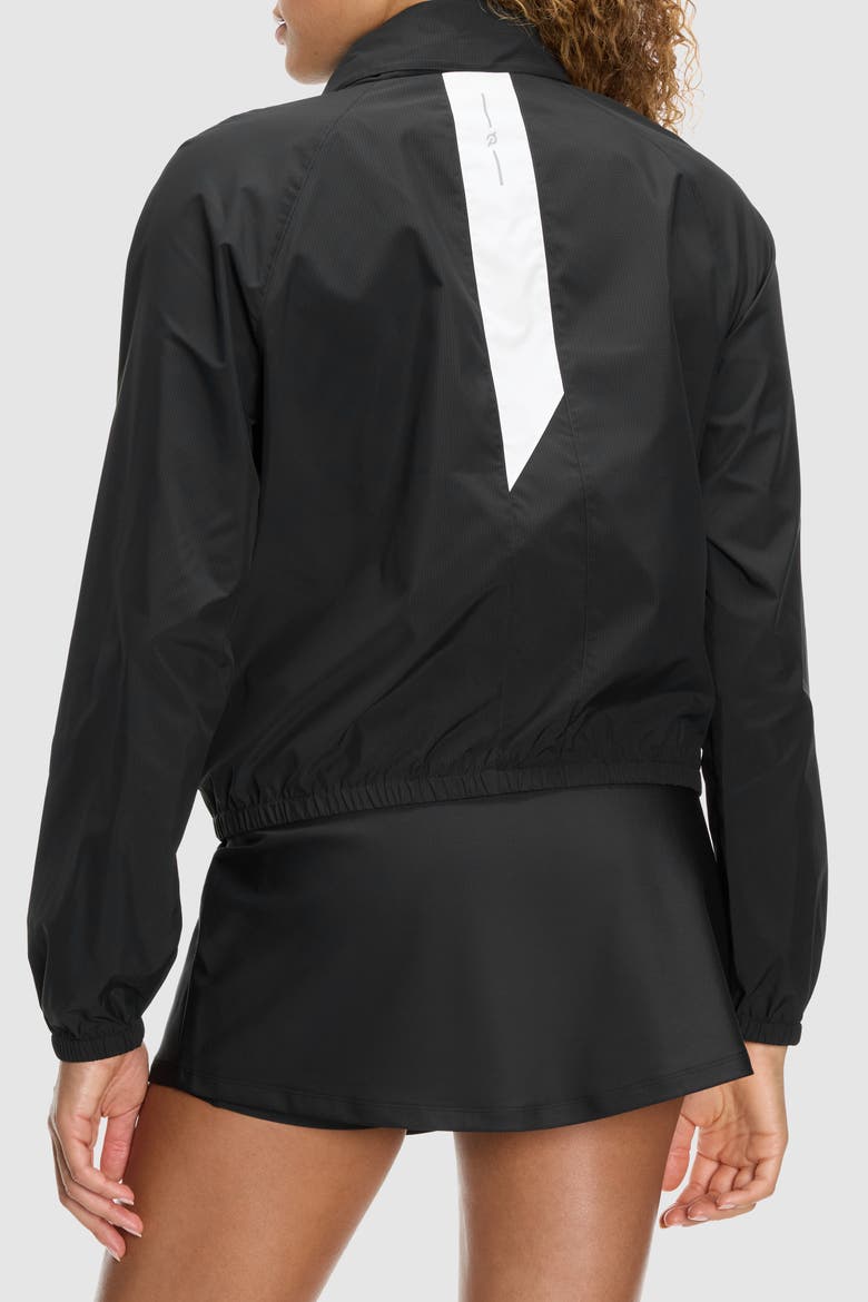 Woven Seamed Run Shell, Alternate, color, JET BLACK