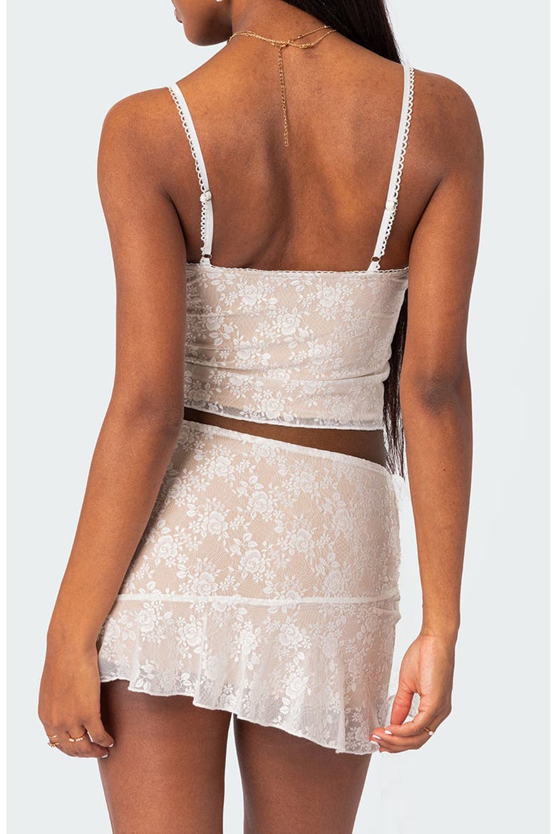 Maria Floral Lace Corset Camisole, Alternate, color, WHITE