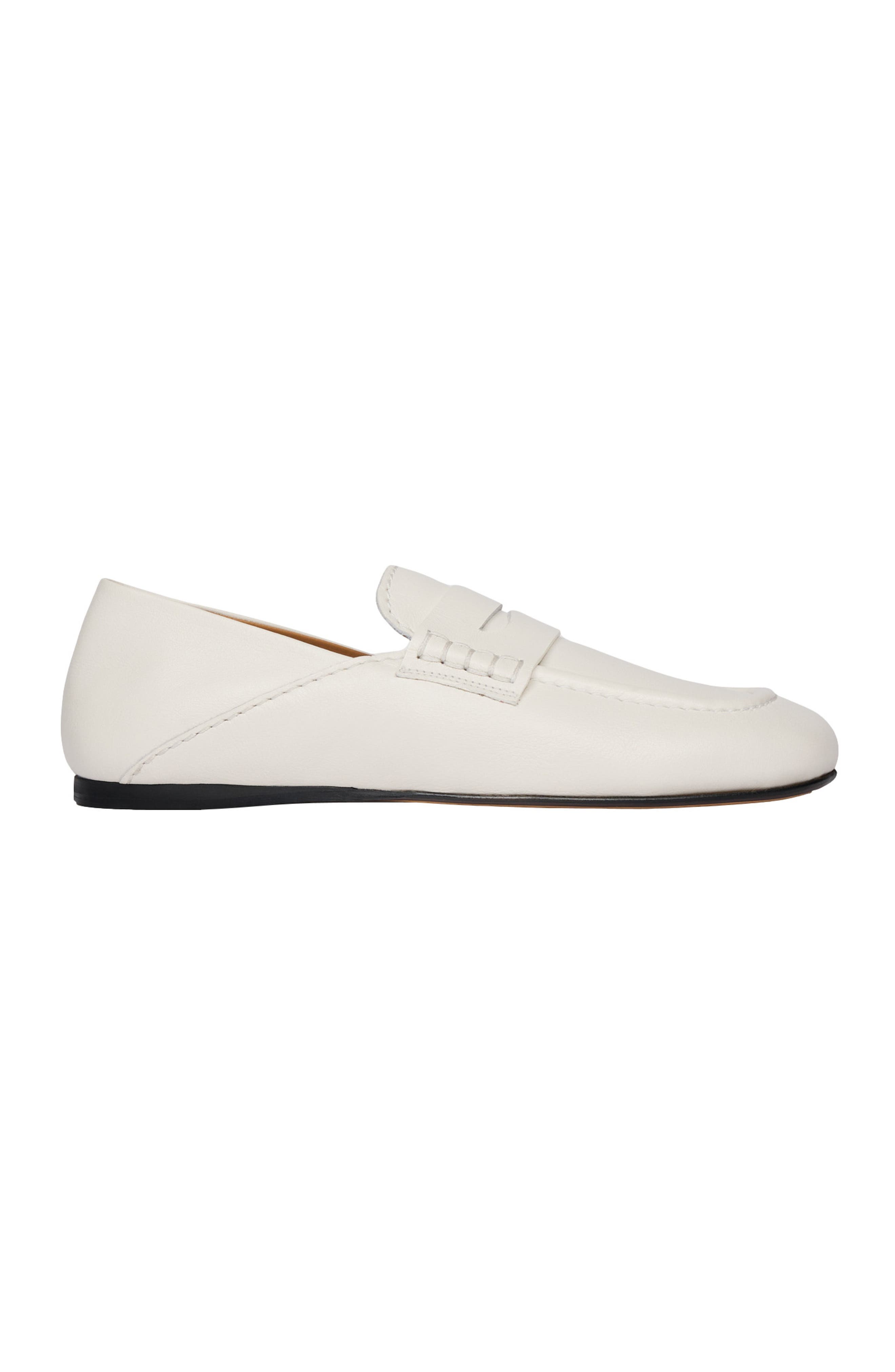 SANDRO Leather loafers, Alternate, color, White
