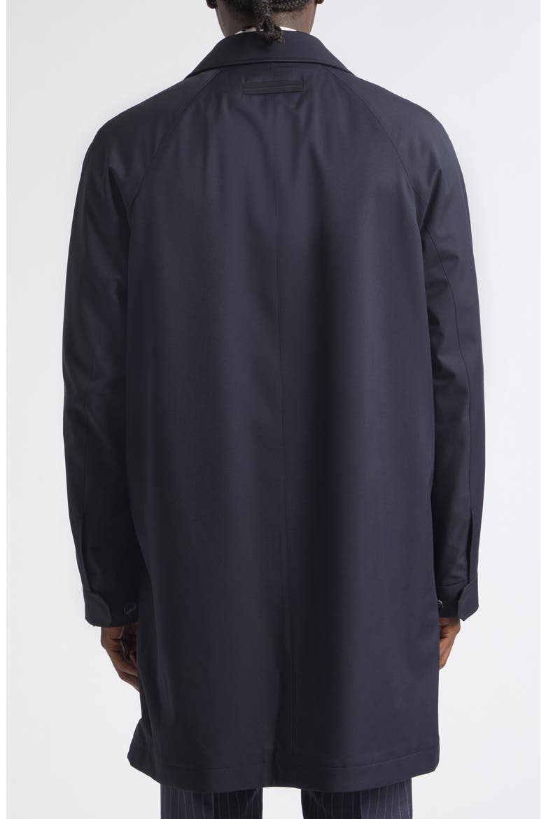 Water Repellent Microfiber Twill Raincoat, Alternate, color, NAVY BLUE
