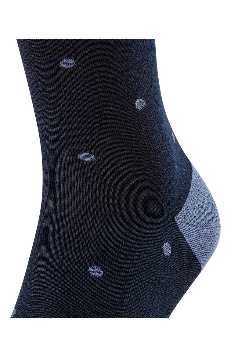 Polka Dot Crew Socks, Alternate, color, DARK NAVY