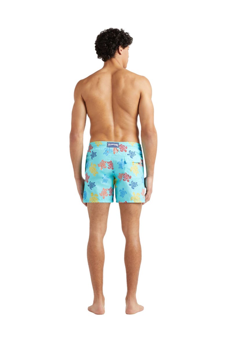 Men's Ronde Des Tortues Tricot Swim Shorts, Alternate, color, BLEU LAZULI