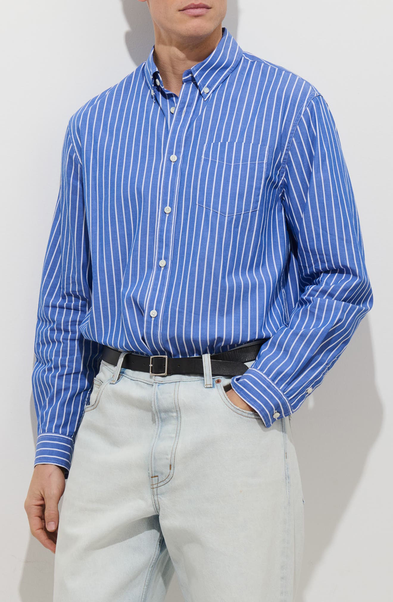 Mill Thing Stripe Button-Down Shirt - image 3