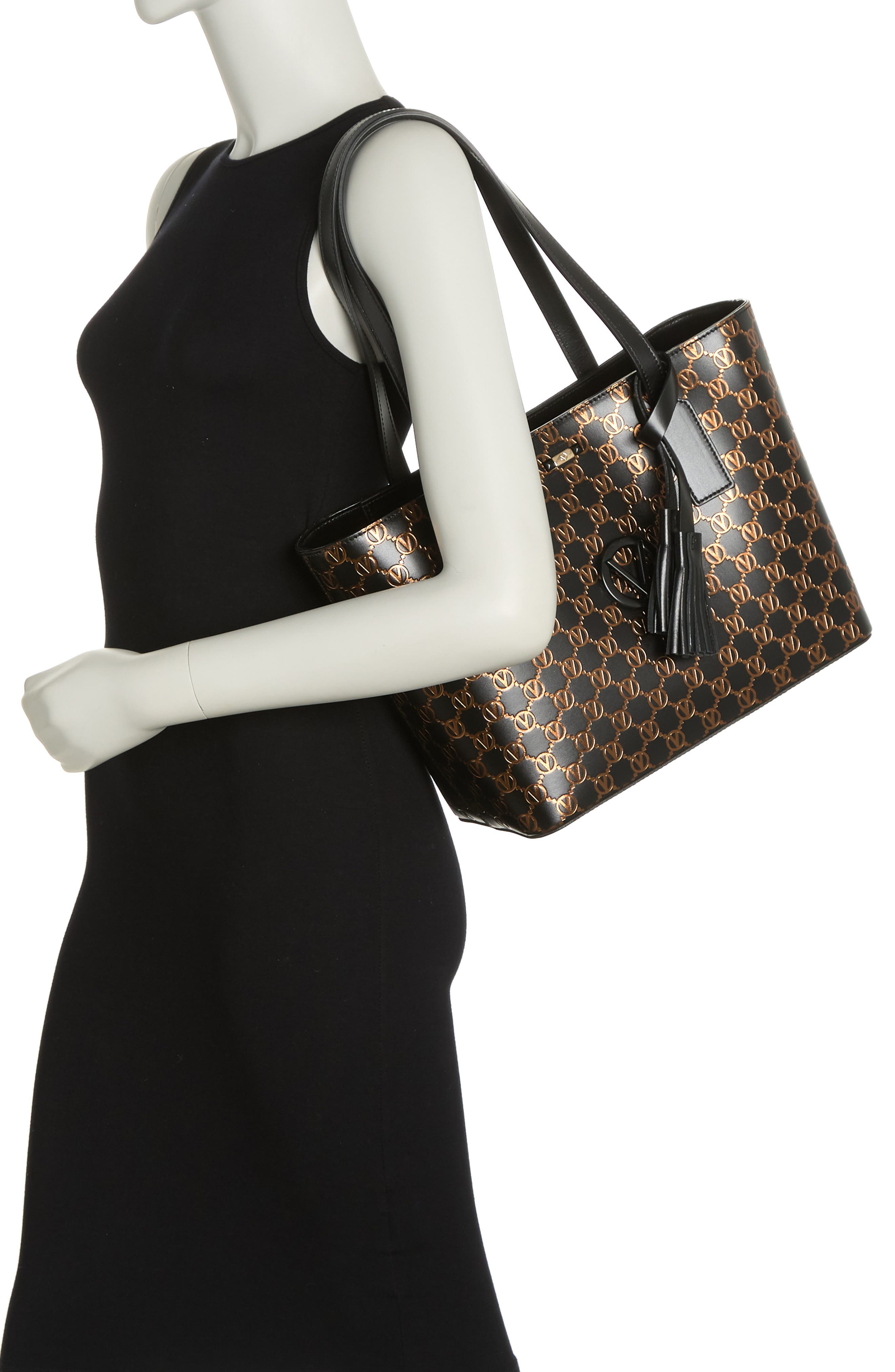 VALENTINO BY MARIO VALENTINO Prince Monogram Tote Bag, Alternate, color, 