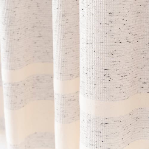 Olive And Linen Olive & Linen Waffle Shower Curtain In White