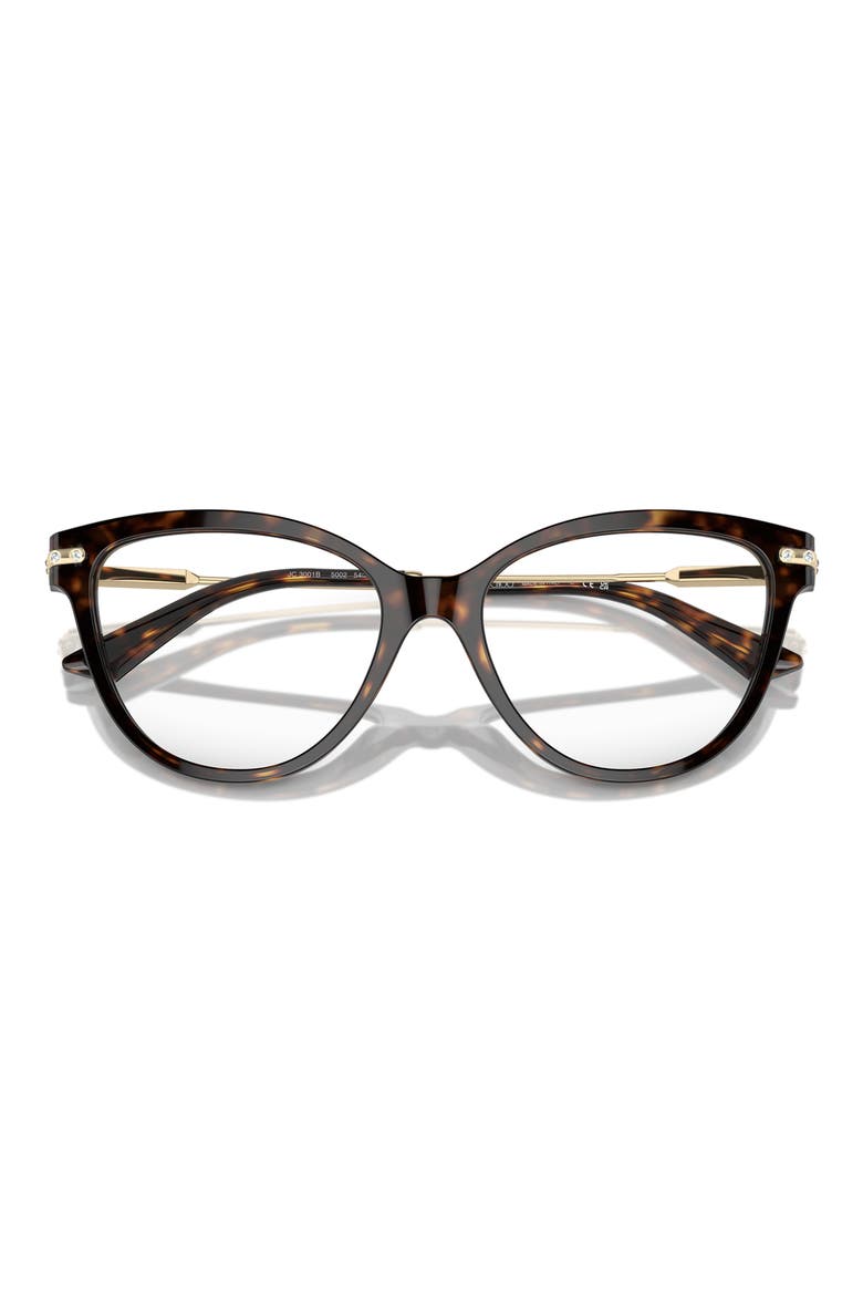 52mm Cat Eye Optical Glasses, Alternate, color, HAVANA / DEMO LENS