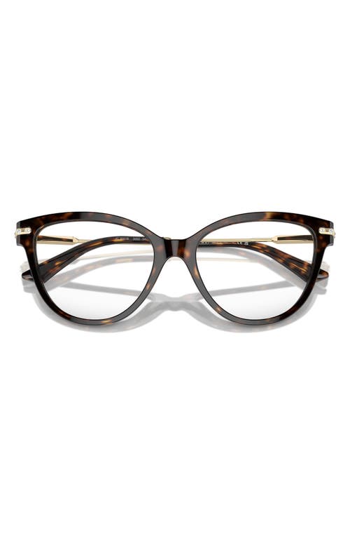 Jimmy Choo 52mm Cat Eye Optical Glasses In Brown