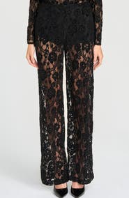 WAYF x Rose Lola Broadway Lace Wide Leg Pants
