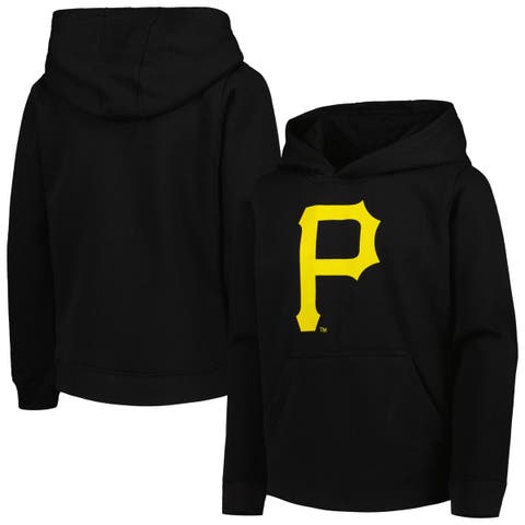 Youth Black Pittsburgh Pirates Team Primary Logo Pullover Hoodie
