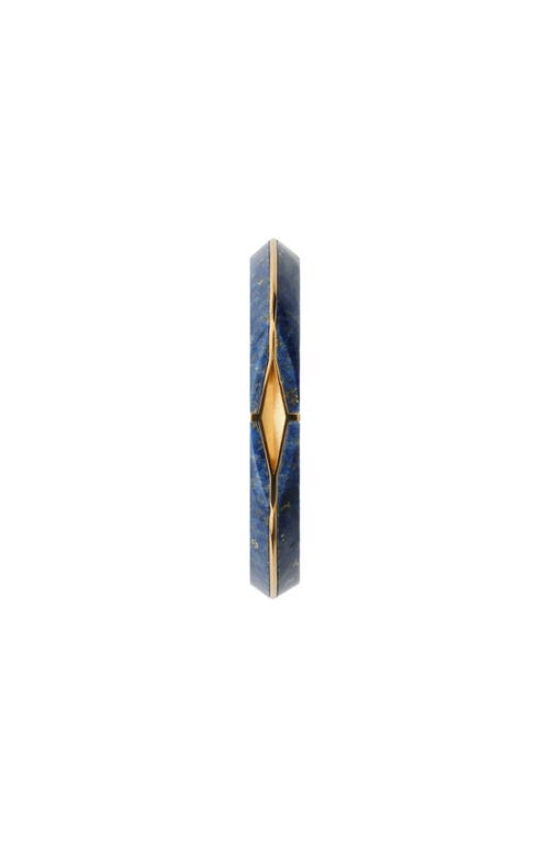 Burberry Lapis Hollow Cuff In Gold/blue