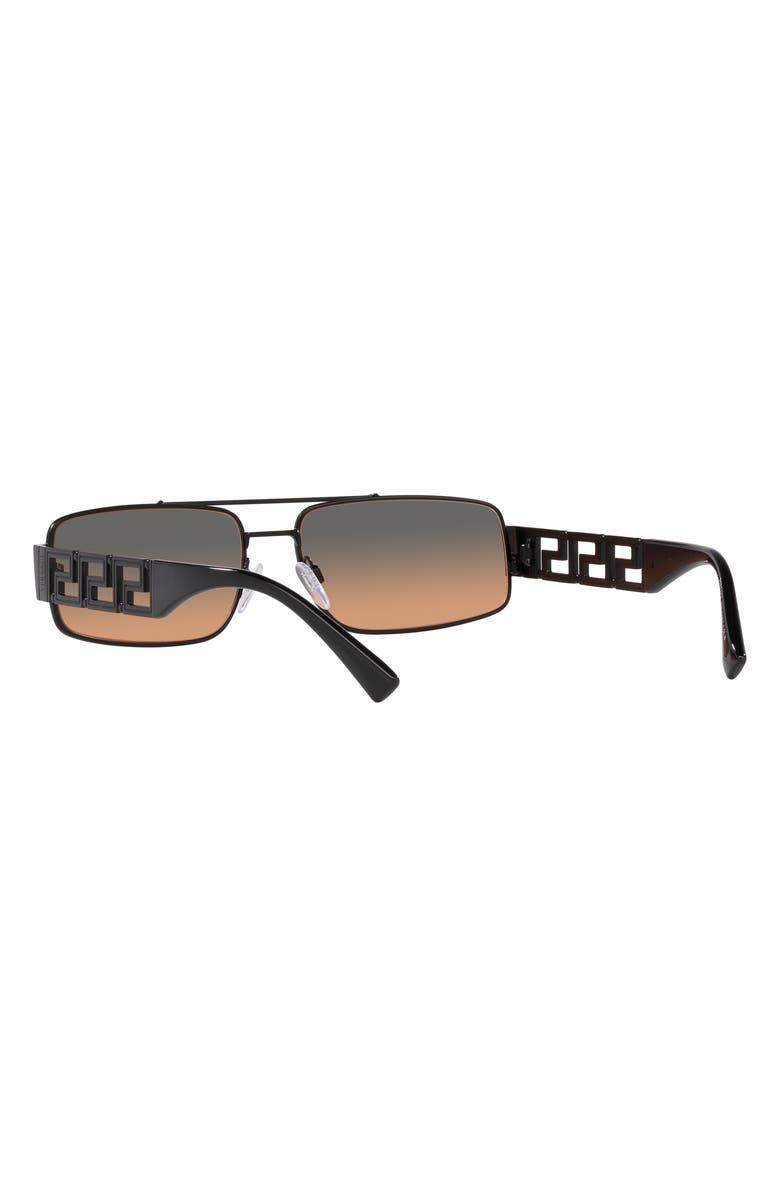 Versace 60mm Rectangular Sunglasses, Alternate, color, 