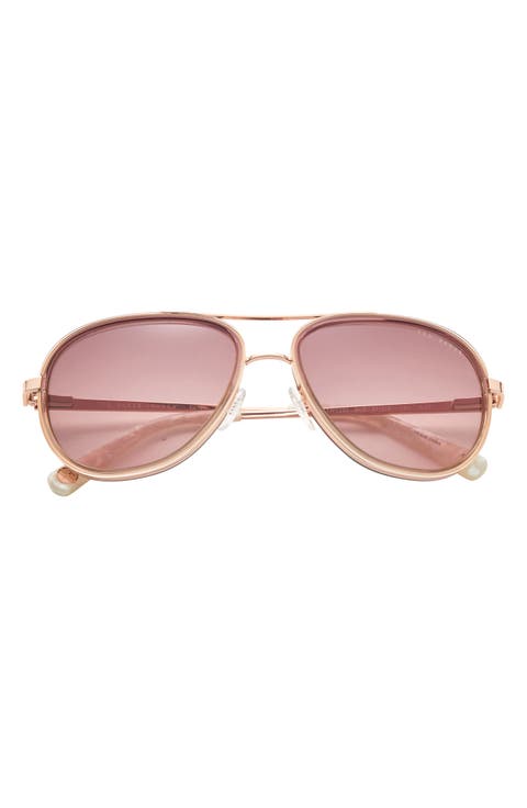 57mm Aviator Sunglasses