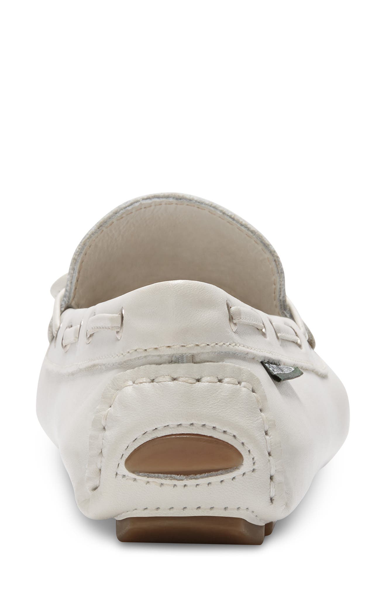 Marcella Leather Moc Loafer, Alternate, color, WHITE
