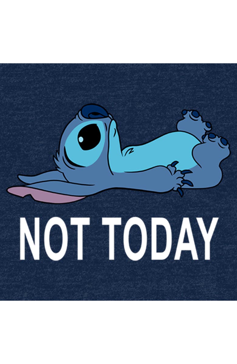Lilo & Stitch Men's Lilo & Stitch Not Today  Graphic T-Shirt, Alternate, color, Navy Blue Heather