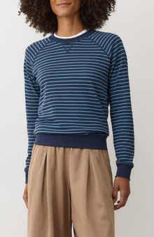 Juno Stripe & Dot Reversible Double Knit Top