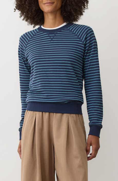 Juno Stripe & Dot Reversible Double Knit Top
