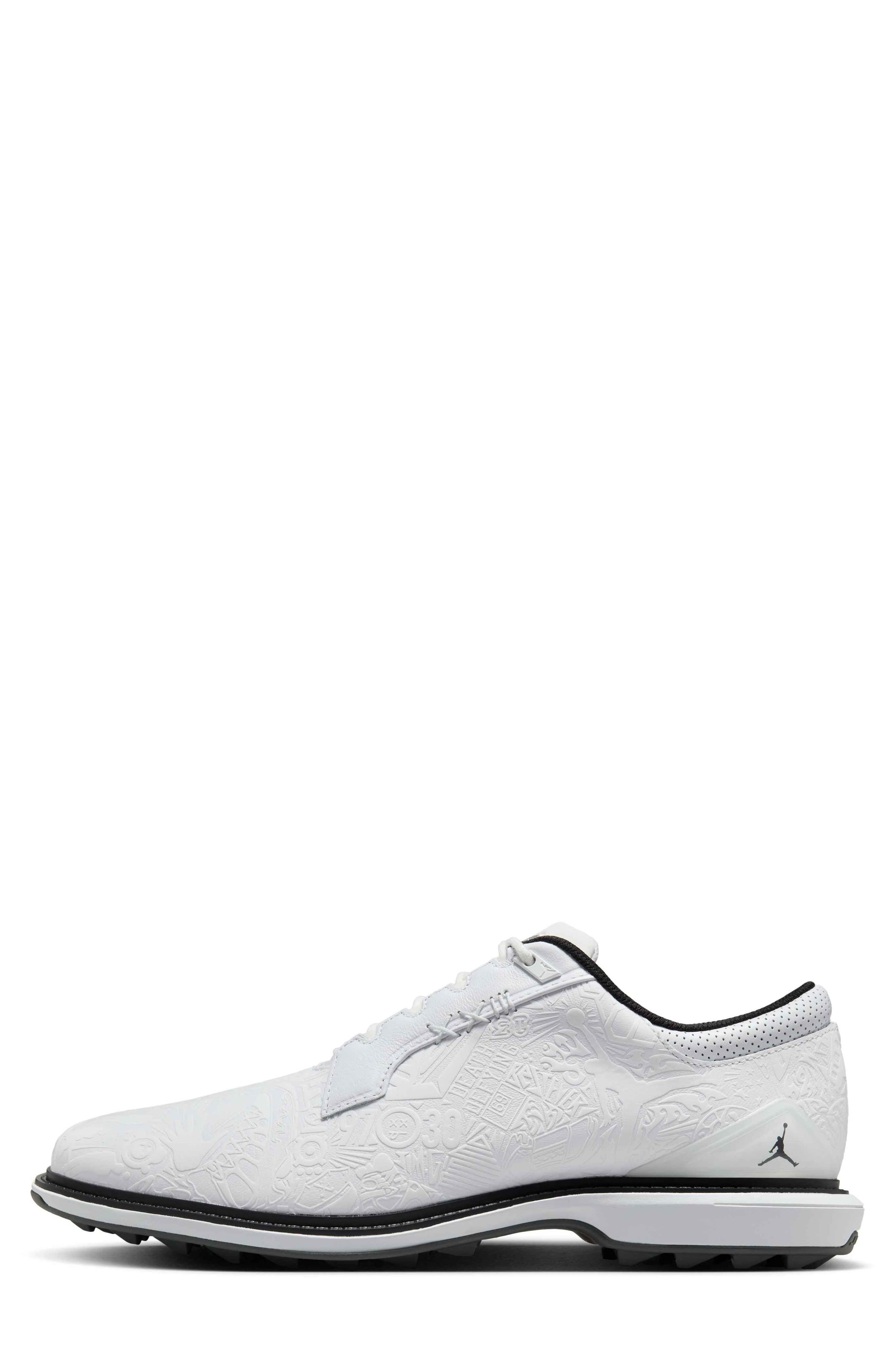 Jordan ADG 5 Golf Shoe, Alternate, color, White/ Black/ Iron Grey