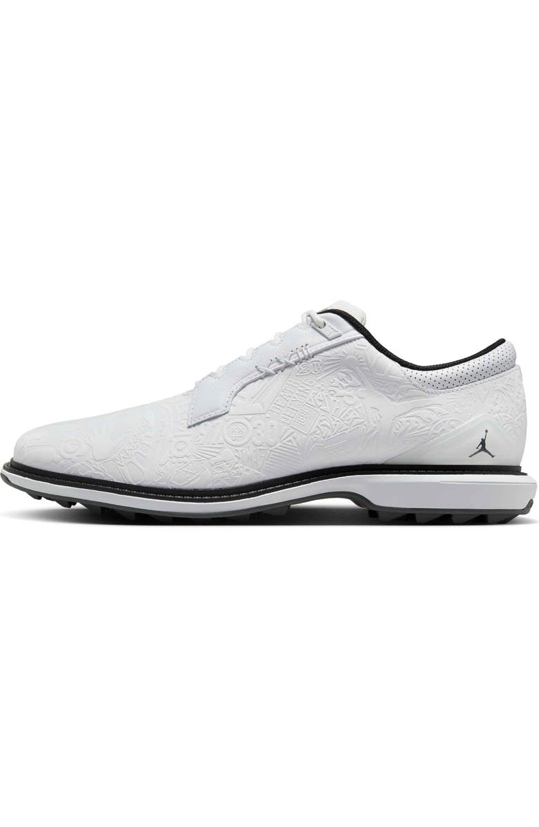 Jordan ADG 5 Golf Shoe, Alternate, color, White/ Black/ Iron Grey