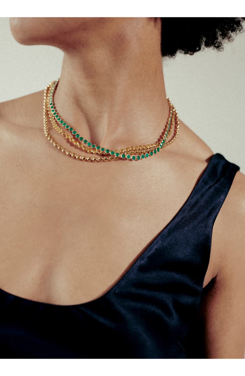 Monica Vinader x Kate Young Tennis Necklace, Alternate, color,