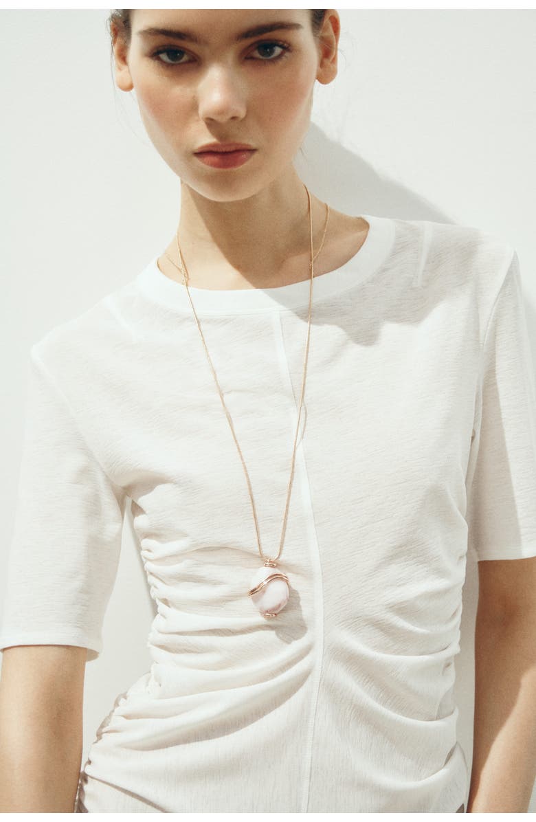 H&M Pendant Necklace, Alternate, color, Gold-Colored