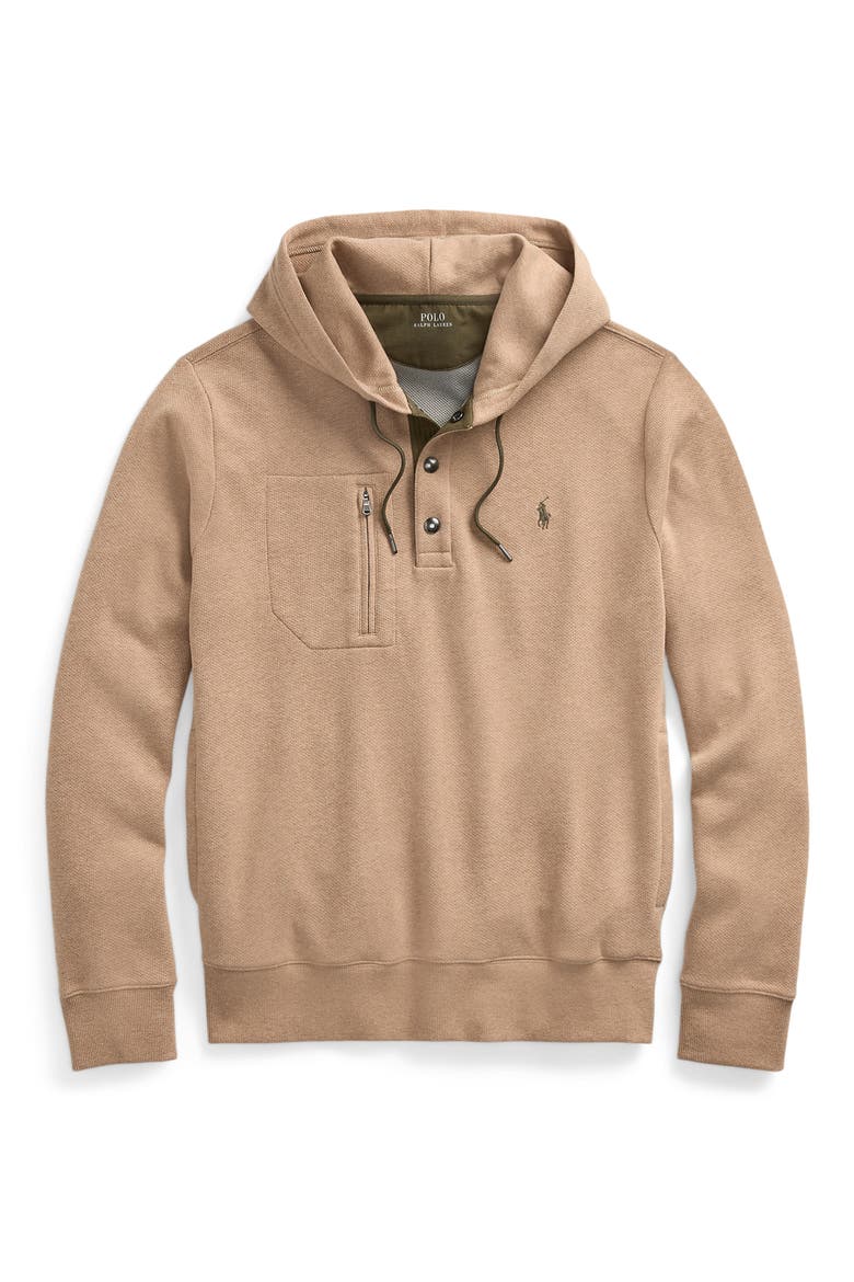 Expedition Terry Henley Hoodie, Alternate, color, WARM BROWN HEATHER